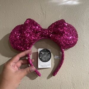 Disney Pink Sequin Bow Headband